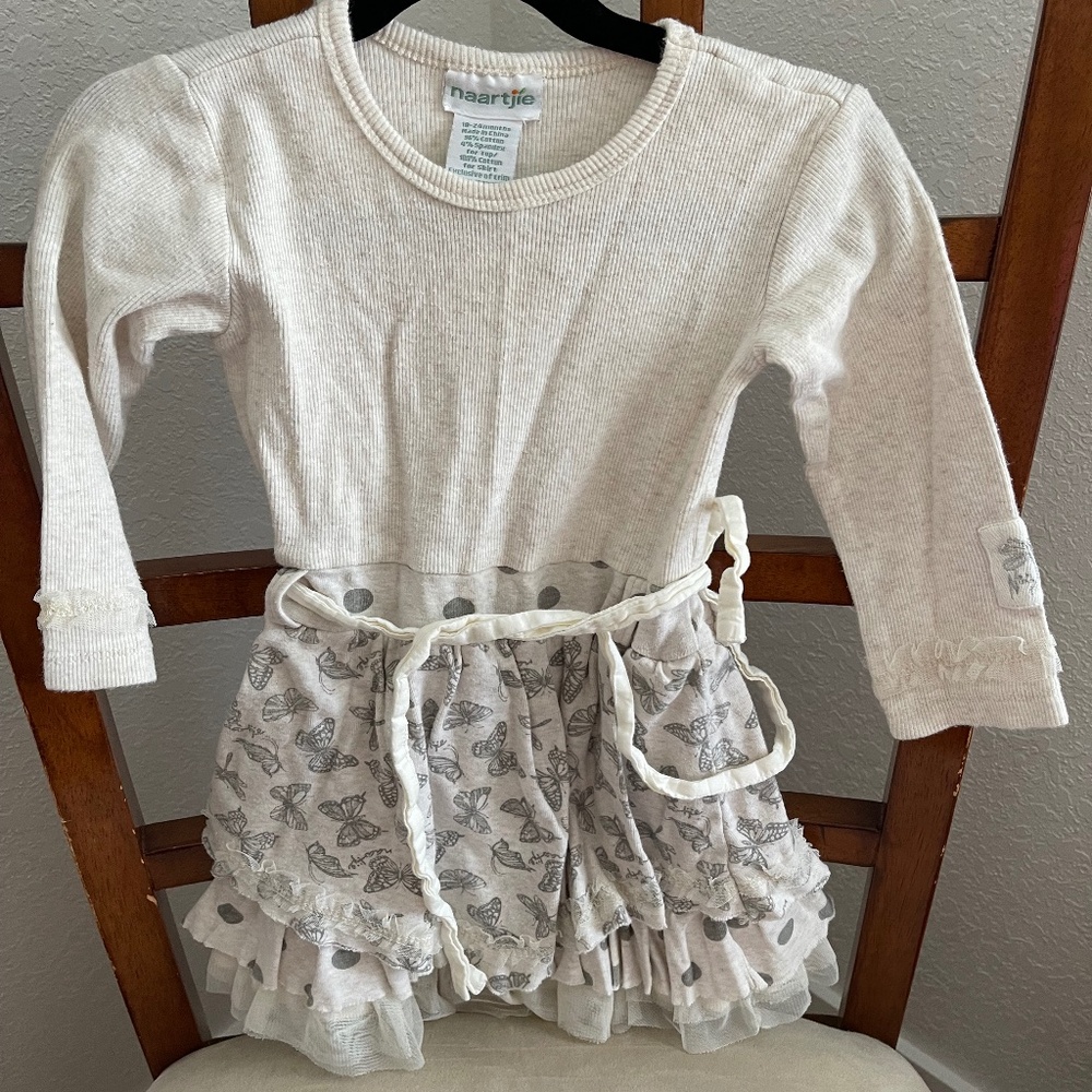 Cute cream frilly dress